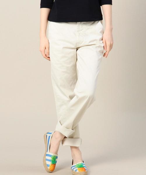 BEAUTY&YOUTH UNITED ARROWS（ビューティーアンドユースユナイテッドアローズ）の「BYBC コットン チノテーパードパンツ◆（その他パンツ・レディース・ベージュ/オフホワイト・LARGE/MEDIUM/SMALL）」の8枚目の写真