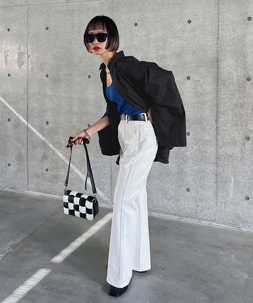 PAGEBOY(ページボーイ)の「WEB限定アイテム / アレンジスリーブシャツ(シャツ/ブラウス・レディース・ブラック/オフホワイト/ストライプ・FREE)」の15枚目の写真