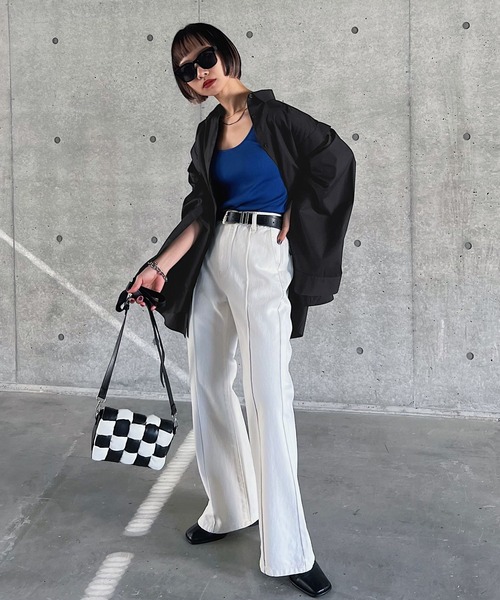 PAGEBOY(ページボーイ)の「WEB限定アイテム / アレンジスリーブシャツ(シャツ/ブラウス・レディース・ブラック/オフホワイト/ストライプ・FREE)」の16枚目の写真