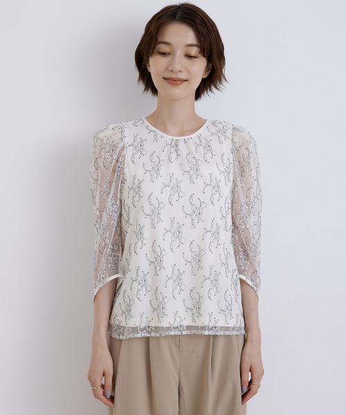 Jayro(ジャイロ)の「レースブラウス(シャツ/ブラウス・レディース・ホワイト/ピンク/ブルー・M)」の18枚目の写真