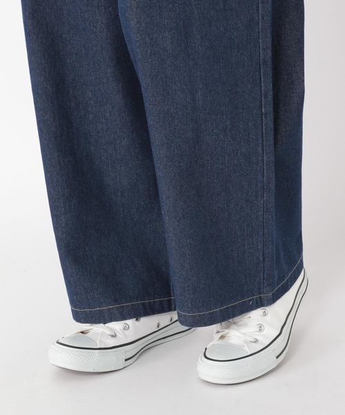 studio CLIP（スタディオクリップ）の「イージーストレートデニムパンツ[プチ・プラスサイズあり]（デニムパンツ・レディース・アイボリー/インディゴブルー/ブラック/ブルー/その他1/その他2/ライトブルー・MEDIUM/LARGE/X-LARGE/XX-LARGE/XXX-LARGE/PF）」の18枚目の写真