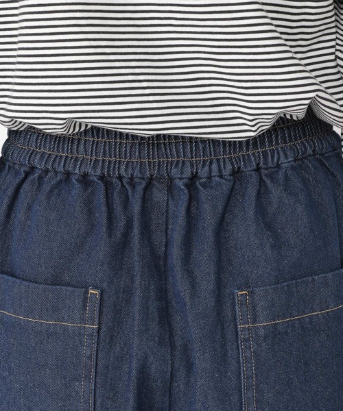 studio CLIP（スタディオクリップ）の「イージーストレートデニムパンツ[プチ・プラスサイズあり]（デニムパンツ・レディース・アイボリー/インディゴブルー/ブラック/ブルー/その他1/その他2/ライトブルー・MEDIUM/LARGE/X-LARGE/XX-LARGE/XXX-LARGE/PF）」の10枚目の写真