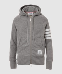CLASSIC FULL ZIP HOODIE WITH ENGINEERED 4 BAR SLEEVE IN CLASSIC LOOP BACK