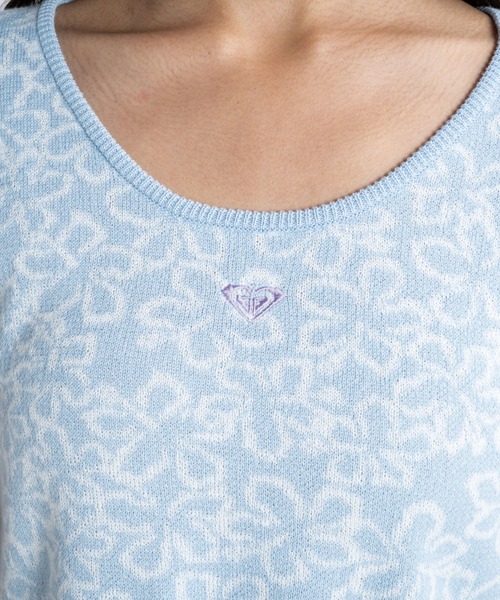 ROXY(ロキシー)の「HAWAIIAN HEAT TOPS/ロキシークロップドトップス(Tシャツ/カットソー・レディース・ブルー/パープル/ブラック・SMALL/MEDIUM/LARGE)」の9枚目の写真