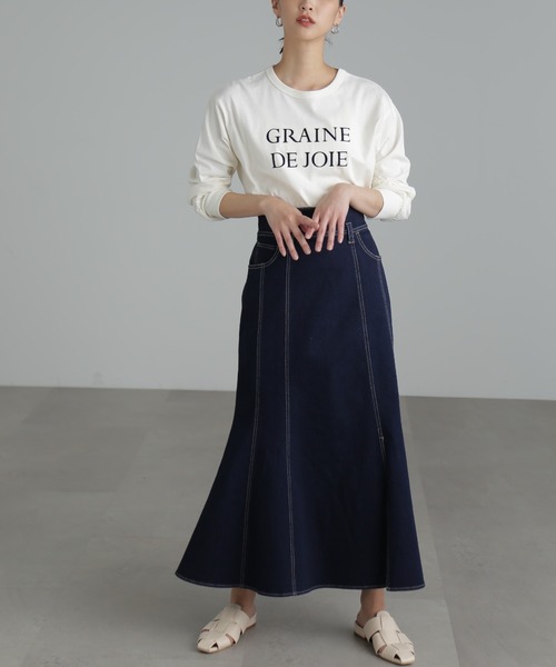 FREE'S MART(フリーズマート)の「◆フロッキーロゴアソートビッグロンT(Tシャツ/カットソー・レディース・ブラック/ホワイト/ホワイト系その他・FREE)」の8枚目の写真