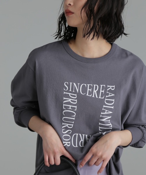 FREE'S MART(フリーズマート)の「◆フロッキーロゴアソートビッグロンT(Tシャツ/カットソー・レディース・ブラック/ホワイト/ホワイト系その他・FREE)」の11枚目の写真