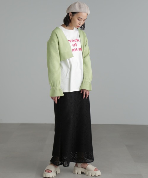 FREE'S MART(フリーズマート)の「◆フロッキーロゴアソートビッグロンT(Tシャツ/カットソー・レディース・ブラック/ホワイト/ホワイト系その他・FREE)」の19枚目の写真