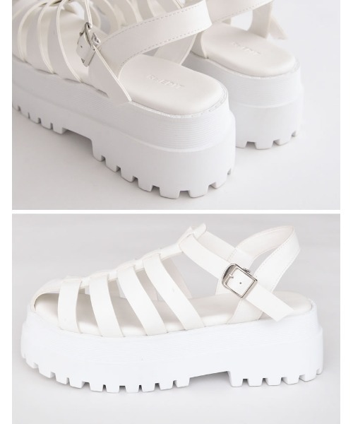 Re:EDIT（リエディ）の「[辻元舞さん着用][2023S/S COLLECTION][小さい/大きいサイズ有]厚底グルカサンダル（サンダル・レディース・ホワイト/ブラック・LARGE/SMALL/X-SMALL/MEDIUM/XX-LARGE/X-LARGE）」の17枚目の写真