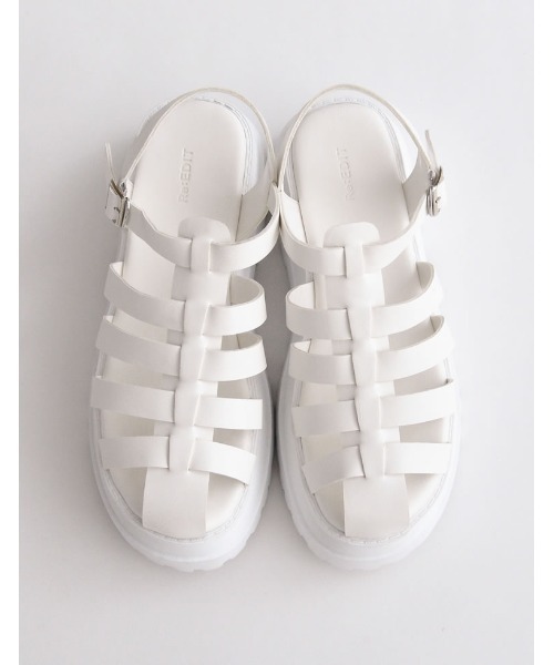 Re:EDIT（リエディ）の「[辻元舞さん着用][2023S/S COLLECTION][小さい/大きいサイズ有]厚底グルカサンダル（サンダル・レディース・ホワイト/ブラック・LARGE/SMALL/X-SMALL/MEDIUM/XX-LARGE/X-LARGE）」の18枚目の写真
