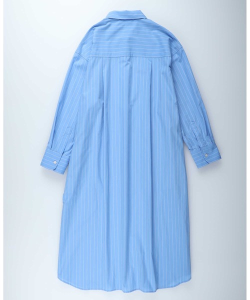 HONEYSUCKLE ROSE（ハニーサックルローズ）の「【HONEYSUCKLE ROSE】長袖シャツワンピース（シャツ/ブラウス・レディース・ホワイト/ホワイト×ブルー/ネイビー×ホワイト・M/L）」の13枚目の写真