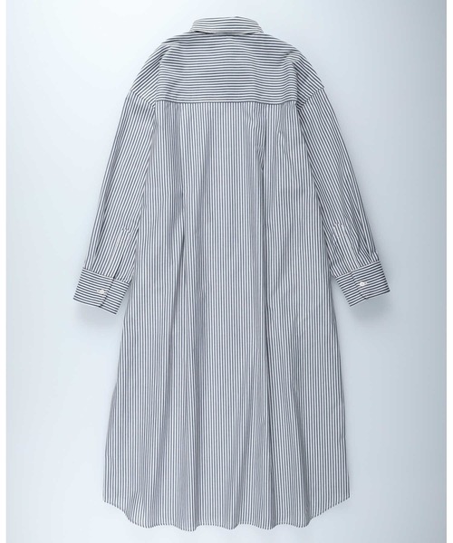 HONEYSUCKLE ROSE（ハニーサックルローズ）の「【HONEYSUCKLE ROSE】長袖シャツワンピース（シャツ/ブラウス・レディース・ホワイト/ホワイト×ブルー/ネイビー×ホワイト・M/L）」の22枚目の写真