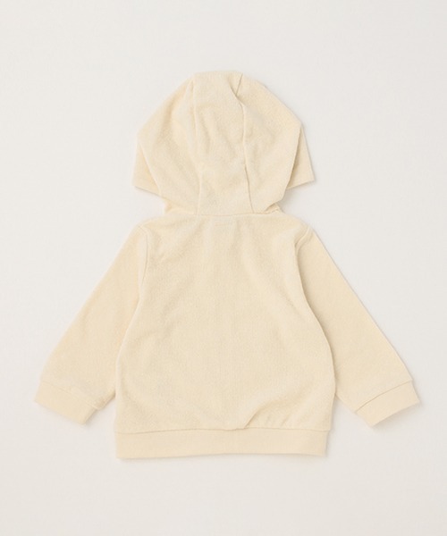 petit main（プティマイン）の「【弱酸性】アニマルジップパーカー（パーカー・キッズ・マスタード/アイボリー/モカ・80ｃｍ/70cm）」の7枚目の写真