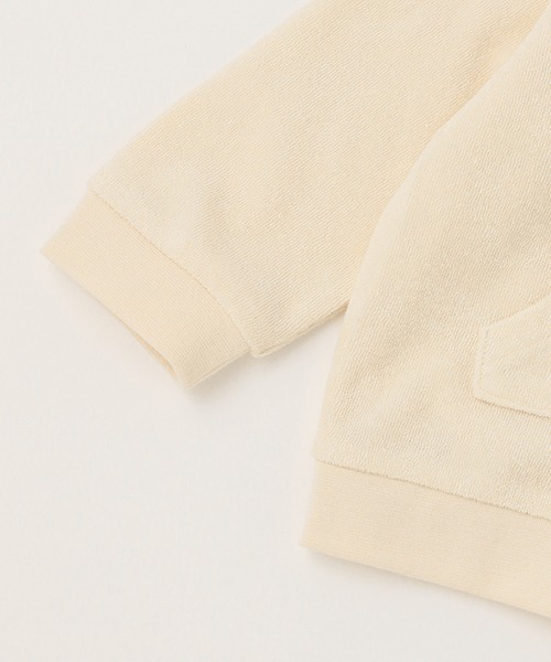 petit main（プティマイン）の「【弱酸性】アニマルジップパーカー（パーカー・キッズ・マスタード/アイボリー/モカ・80ｃｍ/70cm）」の4枚目の写真