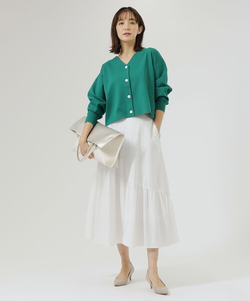 CAST:（キャストコロン）の「バイカラーソフトトートバック（トートバッグ・レディース・シルバー/ベージュ/ネイビー・FREE）」の9枚目の写真