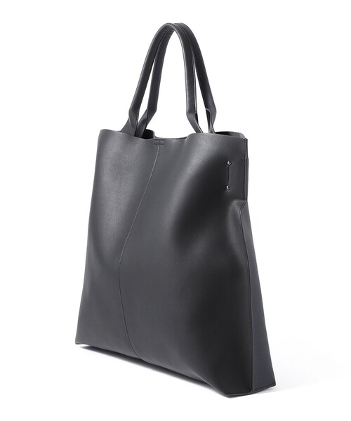 CAST:（キャストコロン）の「バイカラーソフトトートバック（トートバッグ・レディース・シルバー/ベージュ/ネイビー・FREE）」の14枚目の写真