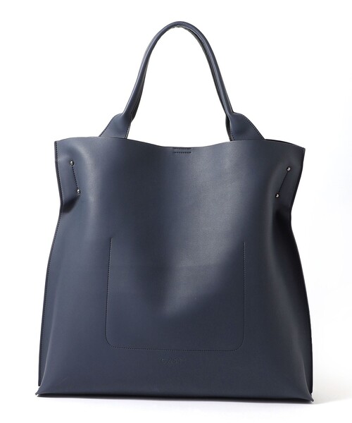 CAST:（キャストコロン）の「バイカラーソフトトートバック（トートバッグ・レディース・シルバー/ベージュ/ネイビー・FREE）」の18枚目の写真