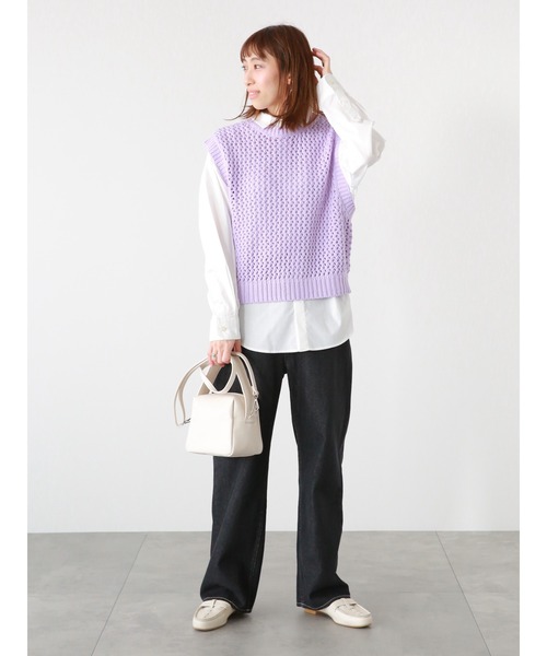 Lugnoncure(ルノンキュール)の「TCブロードレギュラーシャツ(シャツ/ブラウス・レディース・ブルー/オフホワイト/ブラック/サックスブルー・フリ-)」の5枚目の写真