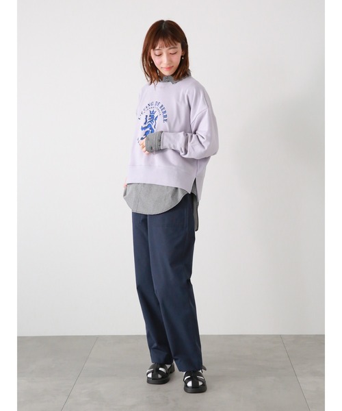 Lugnoncure(ルノンキュール)の「TCブロードレギュラーシャツ(シャツ/ブラウス・レディース・ブルー/オフホワイト/ブラック/サックスブルー・フリ-)」の9枚目の写真