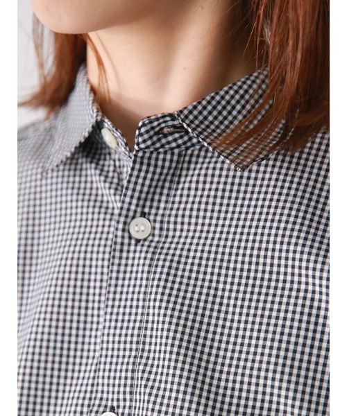 Lugnoncure(ルノンキュール)の「TCブロードレギュラーシャツ(シャツ/ブラウス・レディース・ブルー/オフホワイト/ブラック/サックスブルー・フリ-)」の13枚目の写真