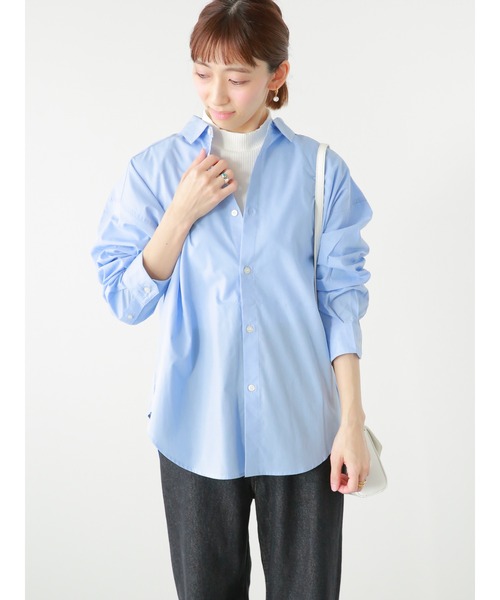Lugnoncure(ルノンキュール)の「TCブロードレギュラーシャツ(シャツ/ブラウス・レディース・ブルー/オフホワイト/ブラック/サックスブルー・フリ-)」の17枚目の写真