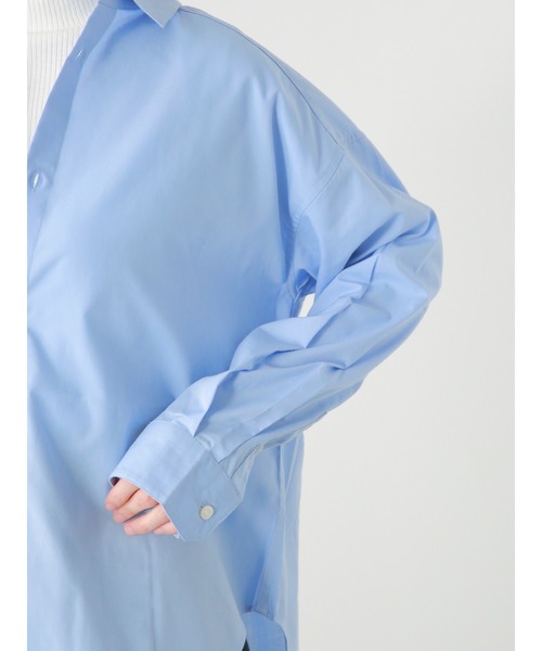 Lugnoncure(ルノンキュール)の「TCブロードレギュラーシャツ(シャツ/ブラウス・レディース・ブルー/オフホワイト/ブラック/サックスブルー・フリ-)」の12枚目の写真