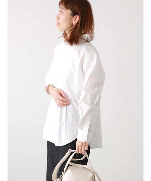 Lugnoncure(ルノンキュール)の「TCブロードレギュラーシャツ(シャツ/ブラウス・レディース・ブルー/オフホワイト/ブラック/サックスブルー・フリ-)」の20枚目の写真