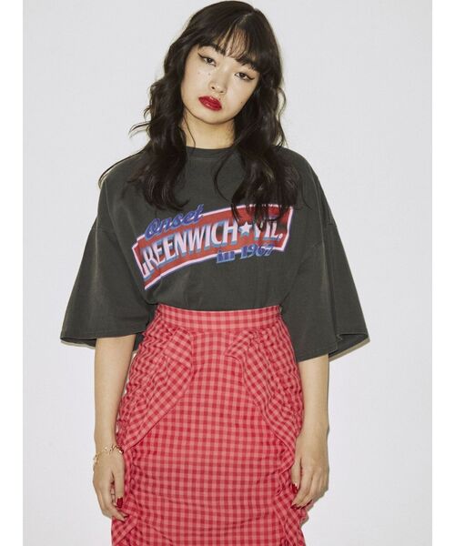 jouetie（ジュエティ）の「カラーロゴスーパーBIG Tシャツ（Tシャツ/カットソー・レディース・ブラック/オフホワイト/オレンジ・MEDIUM）」の10枚目の写真