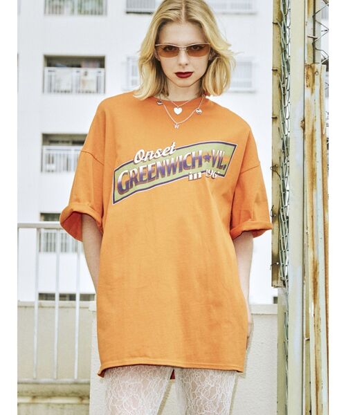 jouetie（ジュエティ）の「カラーロゴスーパーBIG Tシャツ（Tシャツ/カットソー・レディース・ブラック/オフホワイト/オレンジ・MEDIUM）」の6枚目の写真