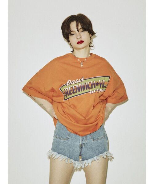 jouetie（ジュエティ）の「カラーロゴスーパーBIG Tシャツ（Tシャツ/カットソー・レディース・ブラック/オフホワイト/オレンジ・MEDIUM）」の8枚目の写真