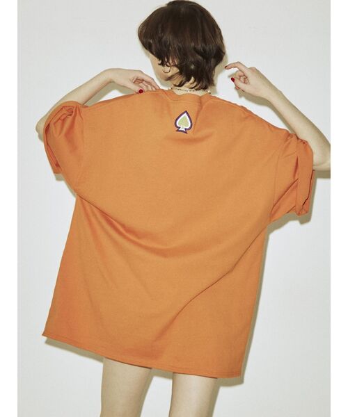 jouetie（ジュエティ）の「カラーロゴスーパーBIG Tシャツ（Tシャツ/カットソー・レディース・ブラック/オフホワイト/オレンジ・MEDIUM）」の14枚目の写真