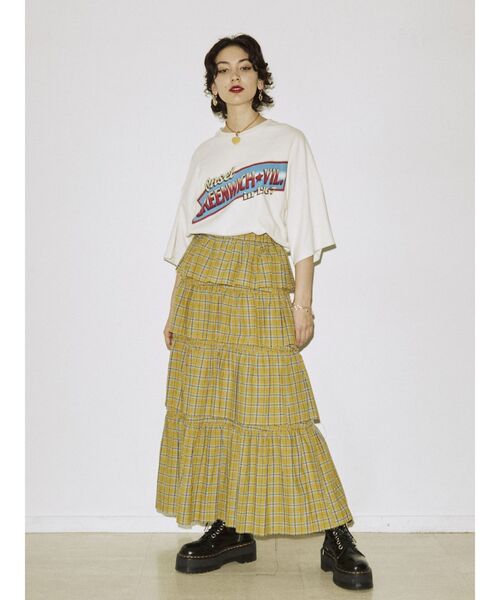 jouetie（ジュエティ）の「カラーロゴスーパーBIG Tシャツ（Tシャツ/カットソー・レディース・ブラック/オフホワイト/オレンジ・MEDIUM）」の9枚目の写真