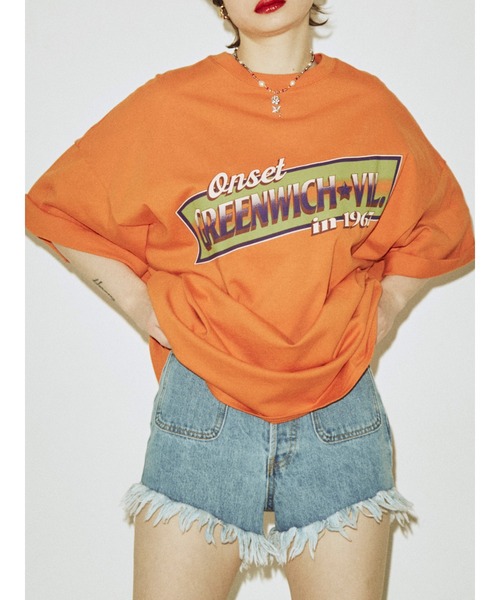 jouetie（ジュエティ）の「カラーロゴスーパーBIG Tシャツ（Tシャツ/カットソー・レディース・ブラック/オフホワイト/オレンジ・MEDIUM）」の3枚目の写真