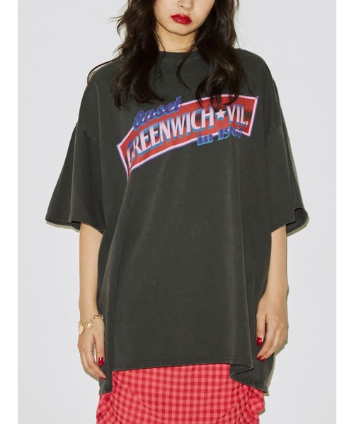 jouetie（ジュエティ）の「カラーロゴスーパーBIG Tシャツ（Tシャツ/カットソー・レディース・ブラック/オフホワイト/オレンジ・MEDIUM）」の2枚目の写真