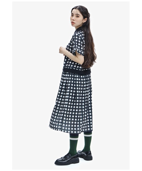FRED PERRY　フレッドペリーシャツワンピース FRED PERRY（フレッドペリー）の「Ribbed Collar Shirt Dress（シャツ