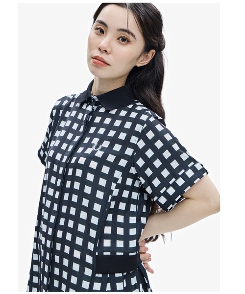 FRED PERRY（フレッドペリー）の「Ribbed Collar Shirt Dress（シャツ