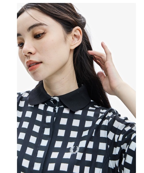 FRED PERRY（フレッドペリー）の「Ribbed Collar Shirt Dress（シャツ