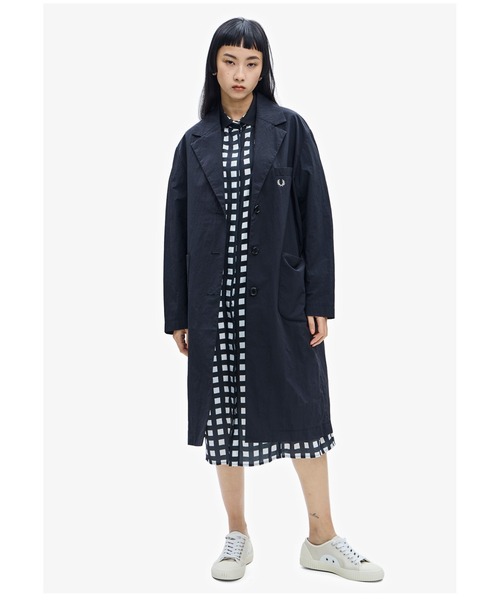 【未使用級】フレッドペリー Ribbed Collar Shirt Dress FRED PERRY（フレッドペリー）の「Ribbed Collar Shirt Dress（シャツ