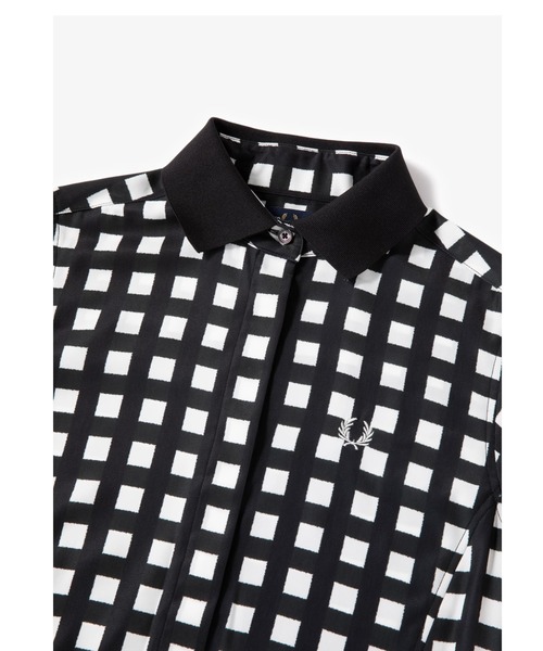 FRED PERRY（フレッドペリー）の「Ribbed Collar Shirt Dress（シャツ