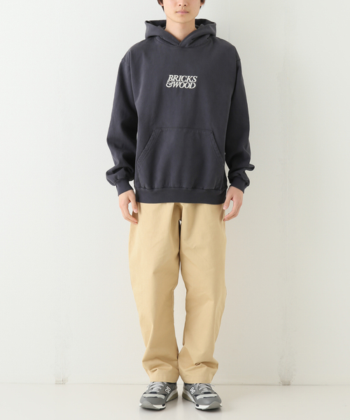 レディース 【BRICKS & WOOD】フロントロゴパーカー