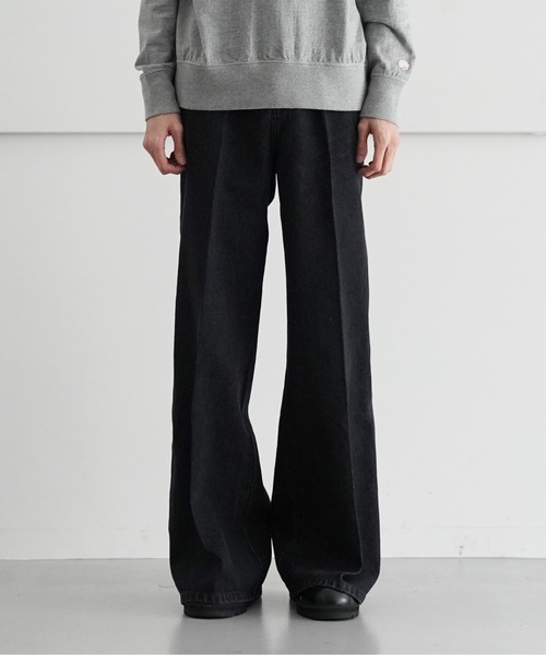LUUDAN(ルーダン)の「LUUDAN DENIM PHAT PANTS(デニムパンツ・メンズ・ライトブルー/ブラック・30/32)」の2枚目の写真