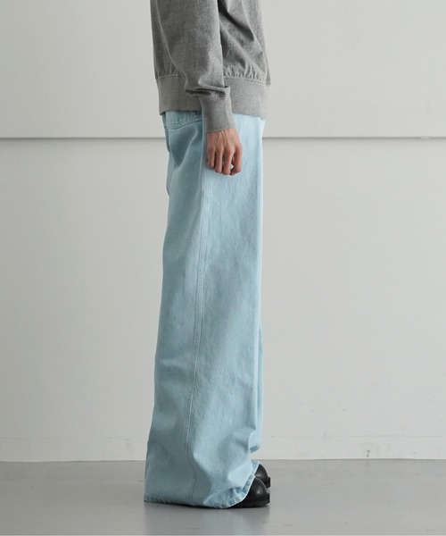 LUUDAN(ルーダン)の「LUUDAN DENIM PHAT PANTS(デニムパンツ・メンズ・ライトブルー/ブラック・30/32)」の8枚目の写真