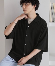 MONO-MART | ルーズ レーヨントロミ オープンカラーシャツ(シャツ/ブラウス)