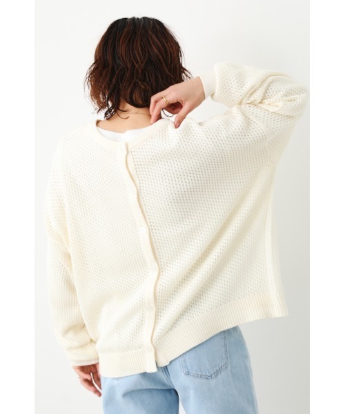 RODEO CROWNS WIDE BOWL(ロデオクラウンズワイドボウル)の「2WAY メッシュニット L/S TEE SET(ニット/セーター・レディース・ブラック/ライム/グリーン/アイボリー・FREE)」の13枚目の写真