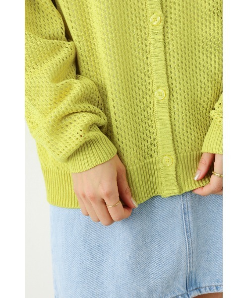 RODEO CROWNS WIDE BOWL(ロデオクラウンズワイドボウル)の「2WAY メッシュニット L/S TEE SET(ニット/セーター・レディース・ブラック/ライム/グリーン/アイボリー・FREE)」の19枚目の写真