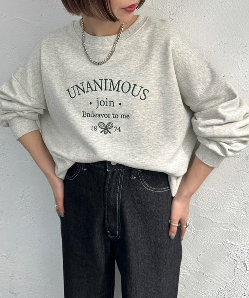 apres jour mignon(アプレジュールミニョン)の「ヘビーウェイトスウェット3【ZOZOTOWN限定アイテム】(スウェット・レディース・アイボリー/ナチュラル/オレンジ/ベージュ系その他2/ブラック系その他/ベージュ系その他/ピンク/ブラック・X-LARGE/フリー)」の6枚目の写真