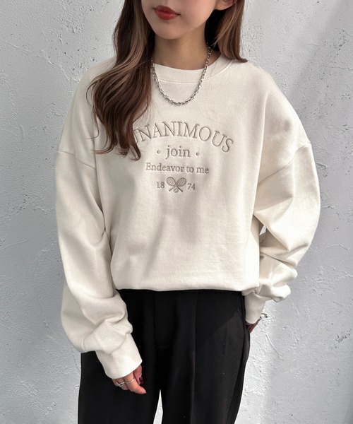 apres jour mignon(アプレジュールミニョン)の「ヘビーウェイトスウェット3【ZOZOTOWN限定アイテム】(スウェット・レディース・アイボリー/ナチュラル/オレンジ/ベージュ系その他2/ブラック系その他/ベージュ系その他/ピンク/ブラック・X-LARGE/フリー)」の20枚目の写真