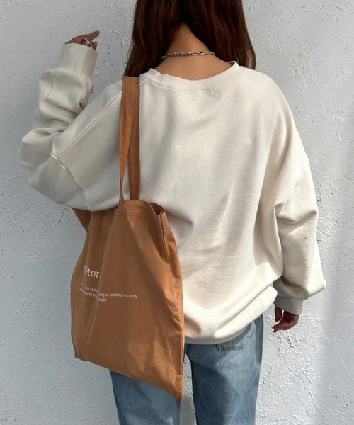 apres jour mignon(アプレジュールミニョン)の「ヘビーウェイトスウェット3【ZOZOTOWN限定アイテム】(スウェット・レディース・アイボリー/ナチュラル/オレンジ/ベージュ系その他2/ブラック系その他/ベージュ系その他/ピンク/ブラック・X-LARGE/フリー)」の12枚目の写真