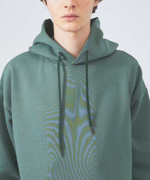 ABAHOUSE（アバハウス）の「【インバーテッドプリーツ】ダンボール プルオーバー パーカー（パーカー・メンズ・グリーン/ライトブルー/ライトベージュ/チャコールグレー・44/46/48）」の11枚目の写真