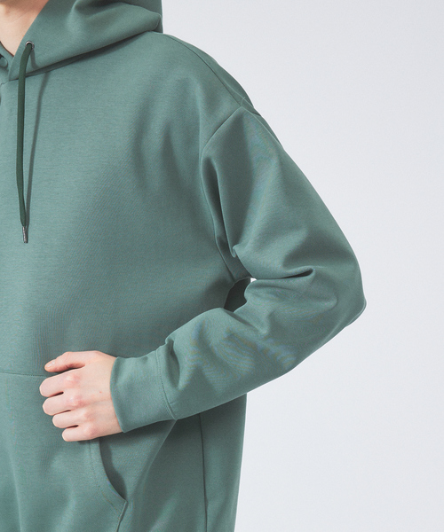 ABAHOUSE（アバハウス）の「【インバーテッドプリーツ】ダンボール プルオーバー パーカー（パーカー・メンズ・グリーン/ライトブルー/ライトベージュ/チャコールグレー・44/46/48）」の12枚目の写真