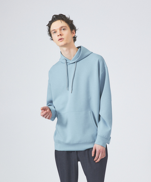 ABAHOUSE（アバハウス）の「【インバーテッドプリーツ】ダンボール プルオーバー パーカー（パーカー・メンズ・グリーン/ライトブルー/ライトベージュ/チャコールグレー・44/46/48）」の16枚目の写真